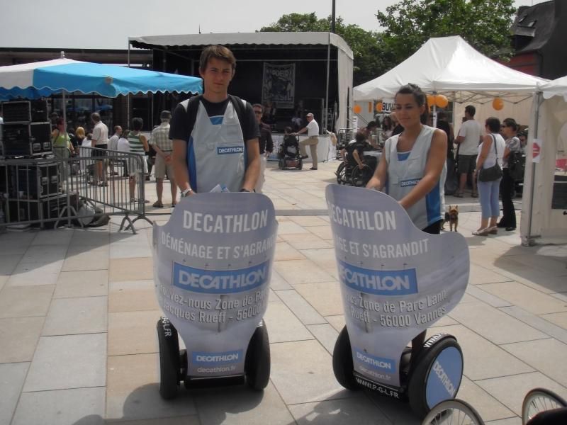 Gyropode segway street marketing