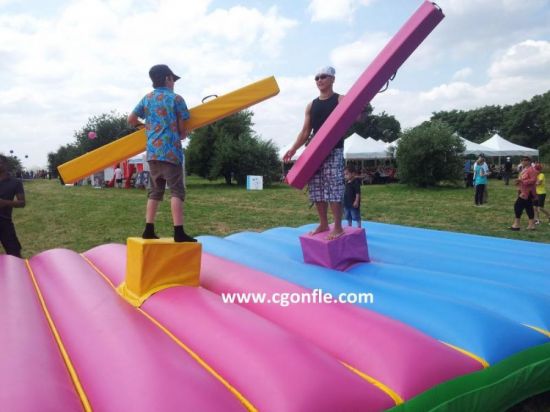 Location de Jeu de joute cube mousse