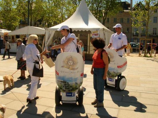Location gyropode segway street marketing en Bretagne